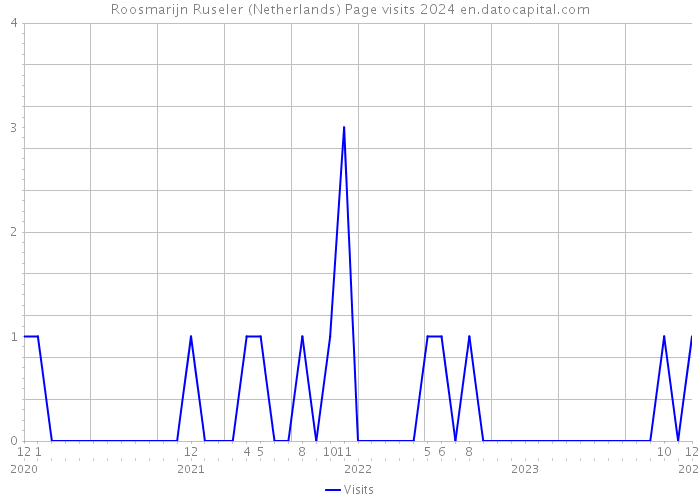 Roosmarijn Ruseler (Netherlands) Page visits 2024 