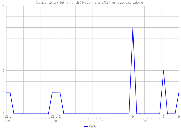 Casper Zutt (Netherlands) Page visits 2024 