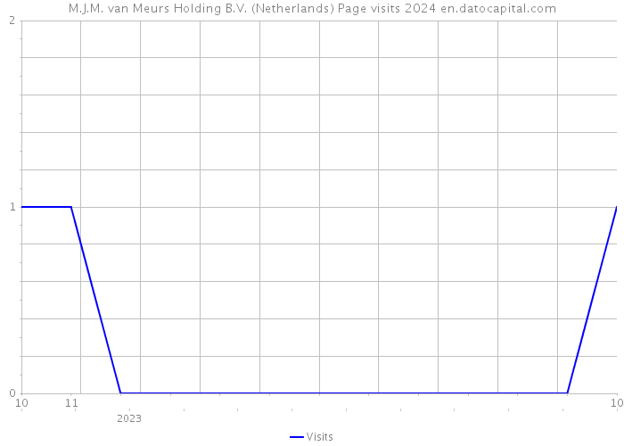 M.J.M. van Meurs Holding B.V. (Netherlands) Page visits 2024 
