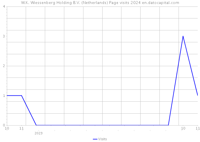 W.K. Wiessenberg Holding B.V. (Netherlands) Page visits 2024 