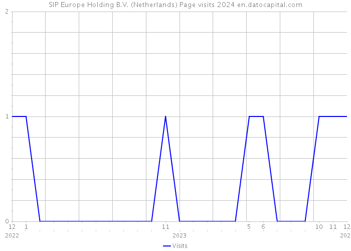 SIP Europe Holding B.V. (Netherlands) Page visits 2024 