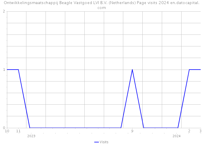 Ontwikkelingsmaatschappij Beagle Vastgoed LVI B.V. (Netherlands) Page visits 2024 