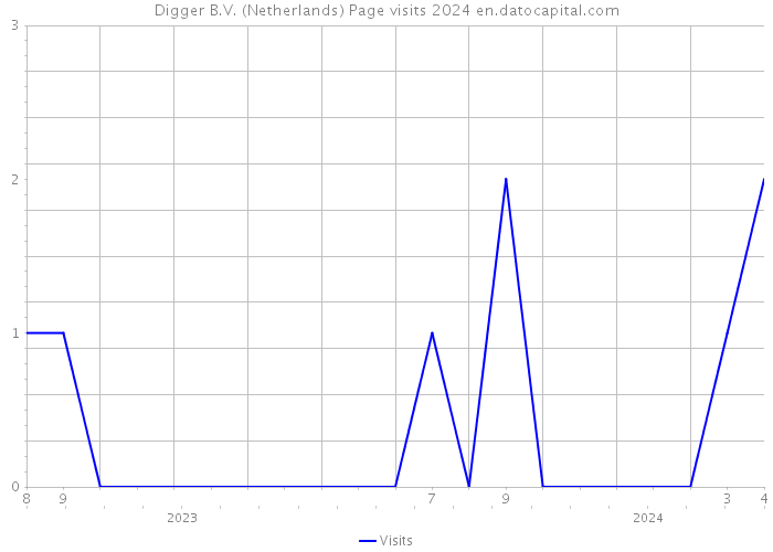 Digger B.V. (Netherlands) Page visits 2024 