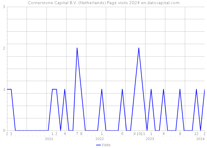 Cornerstone Capital B.V. (Netherlands) Page visits 2024 