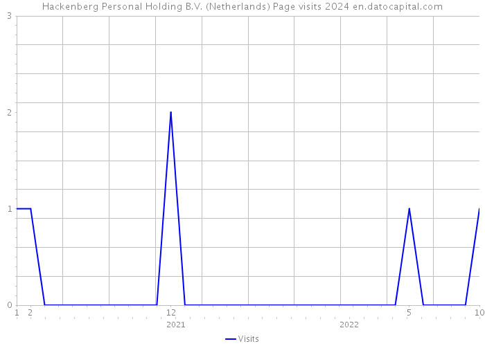 Hackenberg Personal Holding B.V. (Netherlands) Page visits 2024 