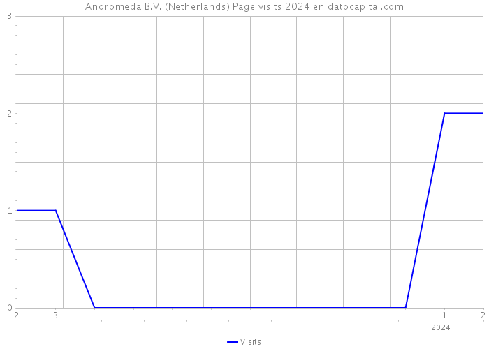 Andromeda B.V. (Netherlands) Page visits 2024 