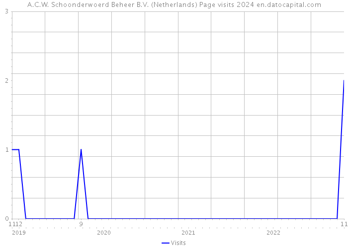 A.C.W. Schoonderwoerd Beheer B.V. (Netherlands) Page visits 2024 