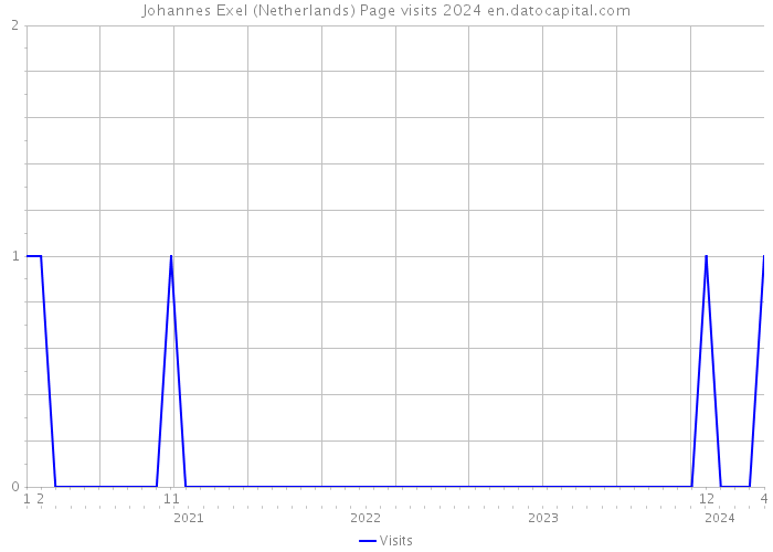 Johannes Exel (Netherlands) Page visits 2024 