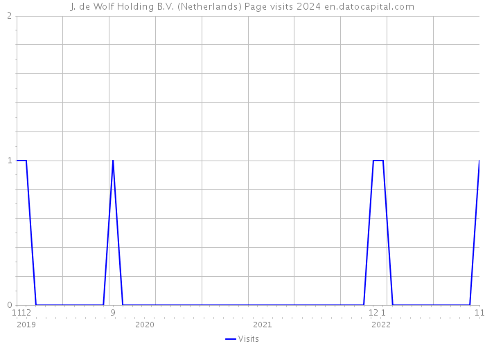 J. de Wolf Holding B.V. (Netherlands) Page visits 2024 