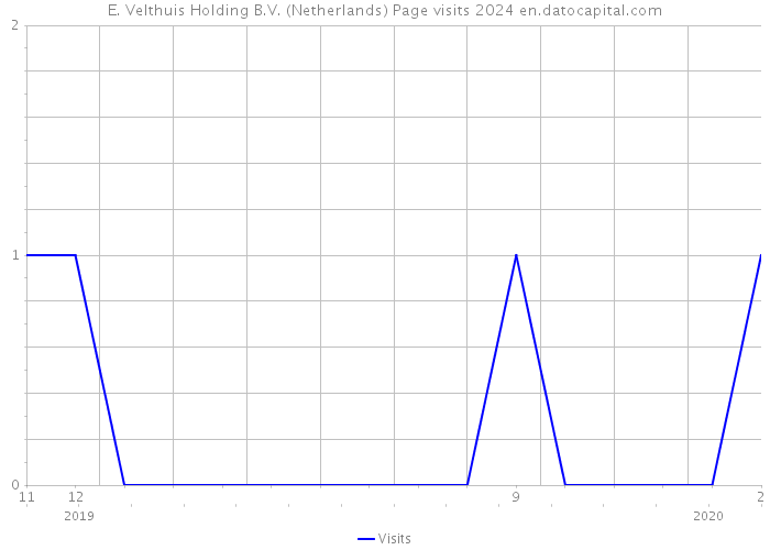E. Velthuis Holding B.V. (Netherlands) Page visits 2024 