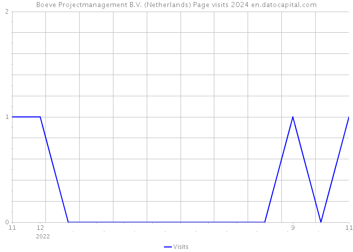 Boeve Projectmanagement B.V. (Netherlands) Page visits 2024 