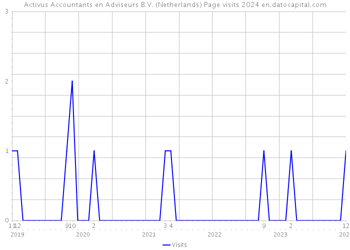 Activus Accountants en Adviseurs B.V. (Netherlands) Page visits 2024 