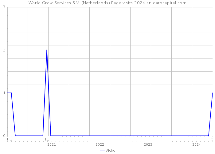World Grow Services B.V. (Netherlands) Page visits 2024 