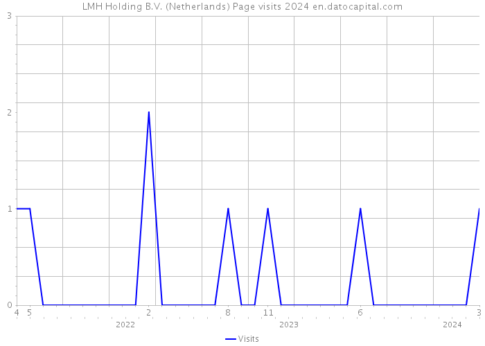 LMH Holding B.V. (Netherlands) Page visits 2024 