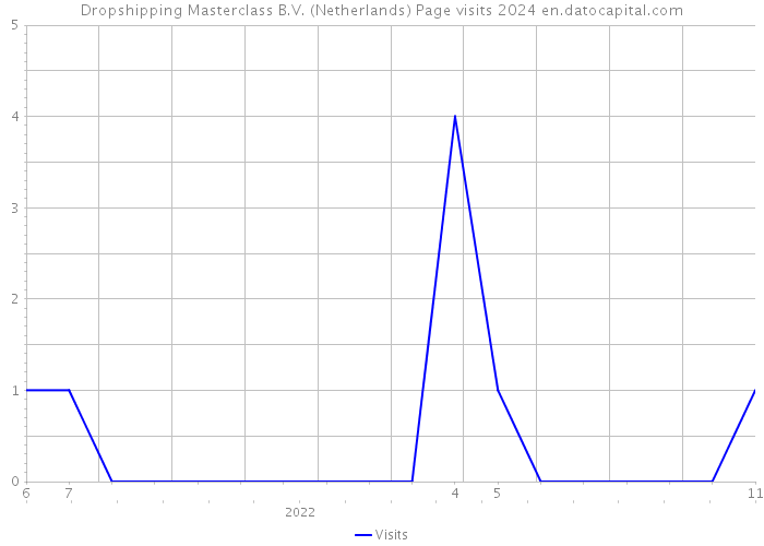Dropshipping Masterclass B.V. (Netherlands) Page visits 2024 