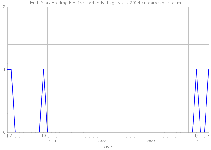 High Seas Holding B.V. (Netherlands) Page visits 2024 