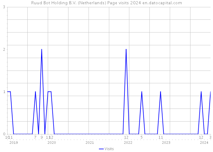 Ruud Bot Holding B.V. (Netherlands) Page visits 2024 