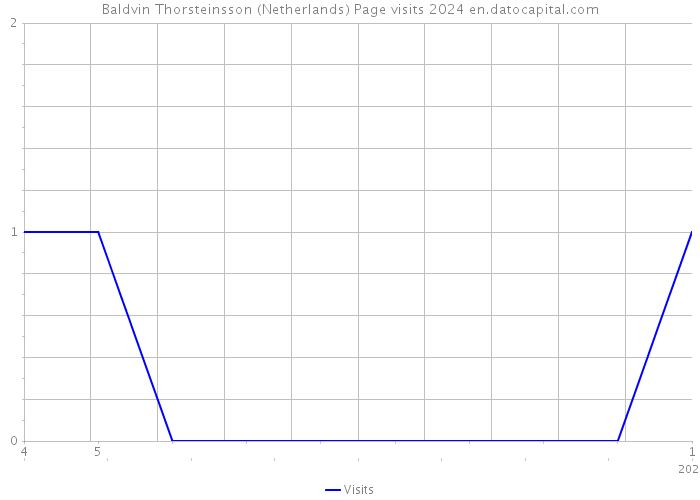 Baldvin Thorsteinsson (Netherlands) Page visits 2024 