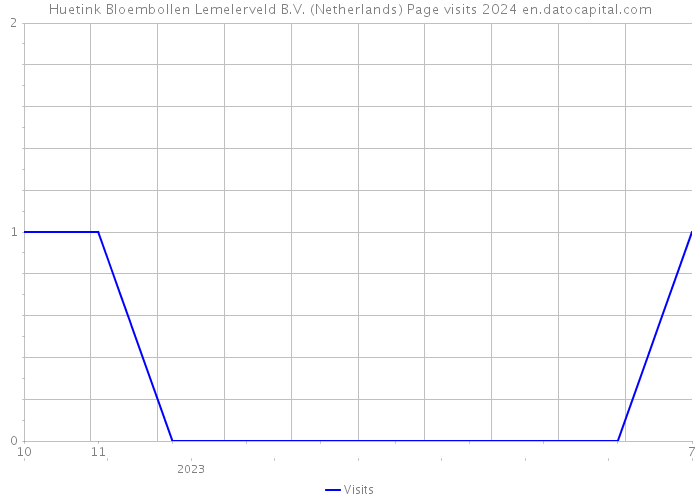 Huetink Bloembollen Lemelerveld B.V. (Netherlands) Page visits 2024 