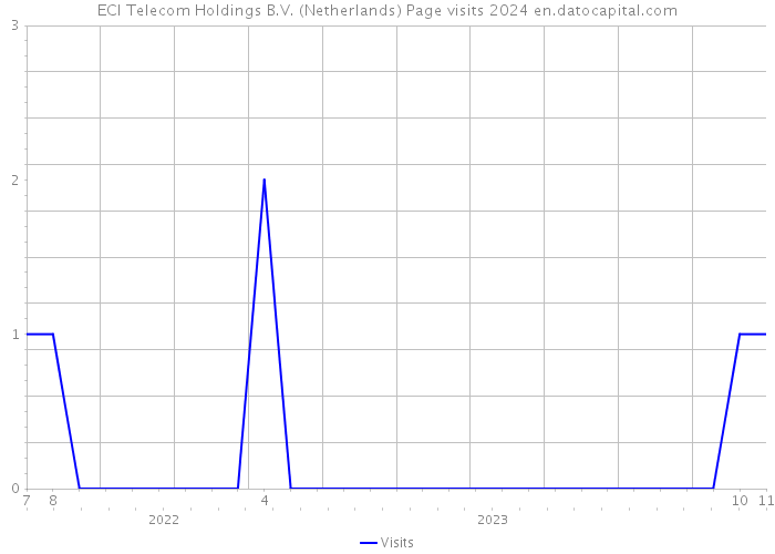 ECI Telecom Holdings B.V. (Netherlands) Page visits 2024 
