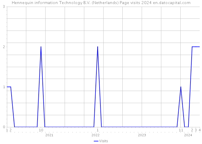 Hennequin information Technology B.V. (Netherlands) Page visits 2024 