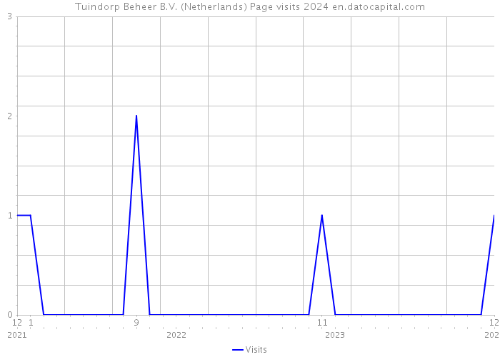 Tuindorp Beheer B.V. (Netherlands) Page visits 2024 