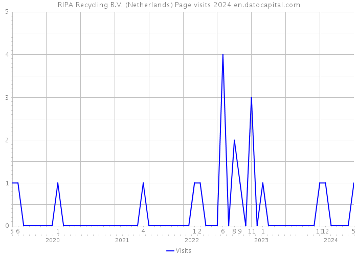 RIPA Recycling B.V. (Netherlands) Page visits 2024 