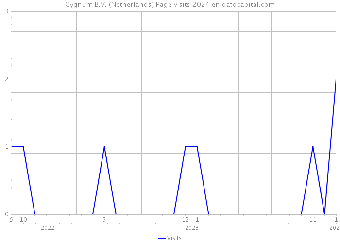 Cygnum B.V. (Netherlands) Page visits 2024 