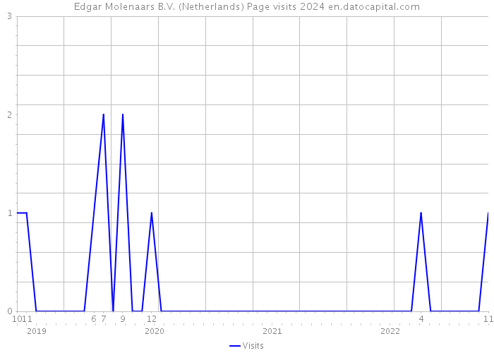 Edgar Molenaars B.V. (Netherlands) Page visits 2024 
