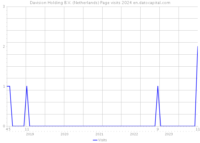 Davision Holding B.V. (Netherlands) Page visits 2024 