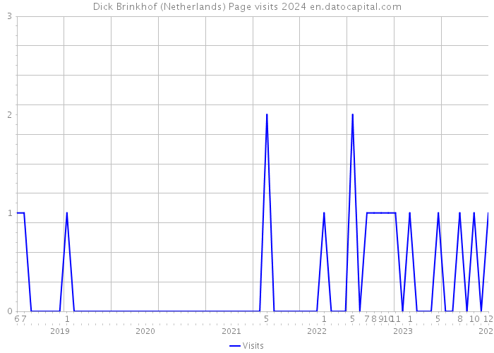 Dick Brinkhof (Netherlands) Page visits 2024 