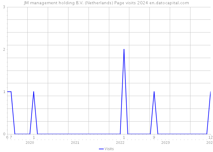 JM management holding B.V. (Netherlands) Page visits 2024 