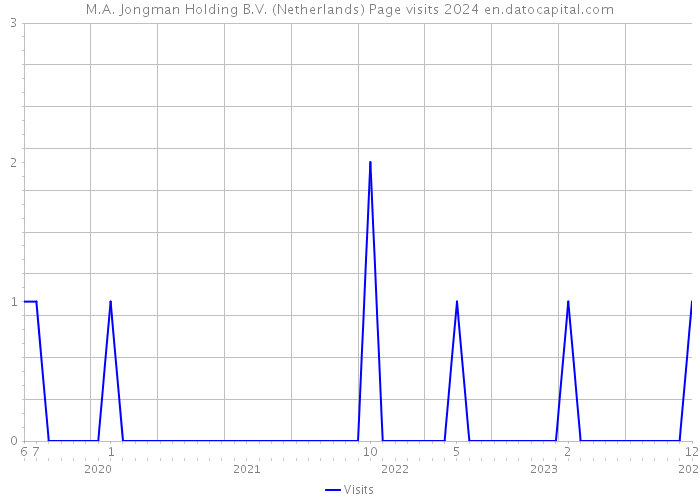 M.A. Jongman Holding B.V. (Netherlands) Page visits 2024 