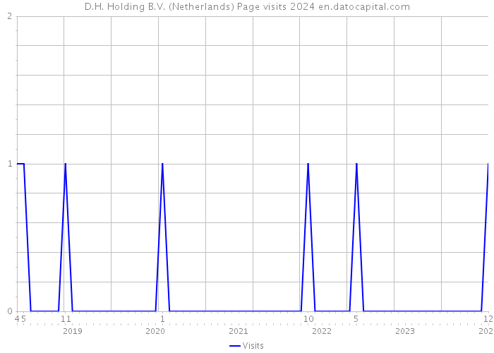 D.H. Holding B.V. (Netherlands) Page visits 2024 