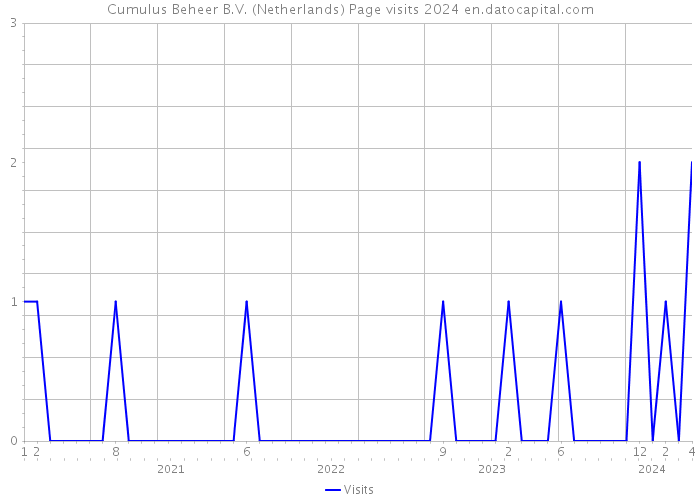 Cumulus Beheer B.V. (Netherlands) Page visits 2024 