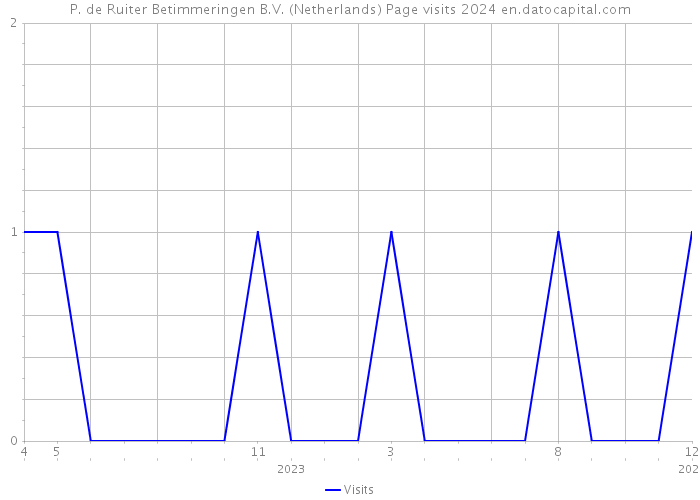 P. de Ruiter Betimmeringen B.V. (Netherlands) Page visits 2024 
