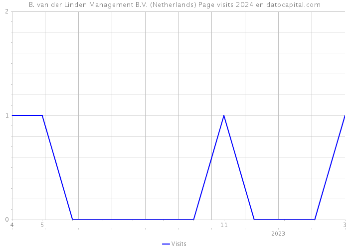 B. van der Linden Management B.V. (Netherlands) Page visits 2024 