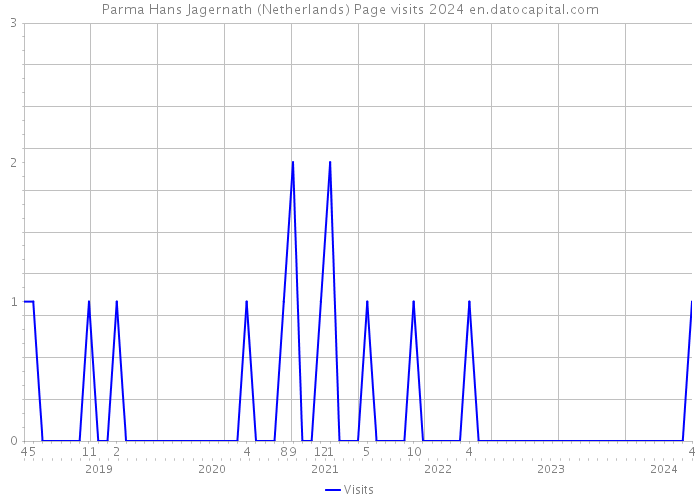 Parma Hans Jagernath (Netherlands) Page visits 2024 
