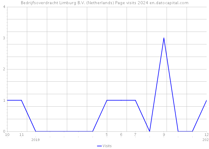 Bedrijfsoverdracht Limburg B.V. (Netherlands) Page visits 2024 