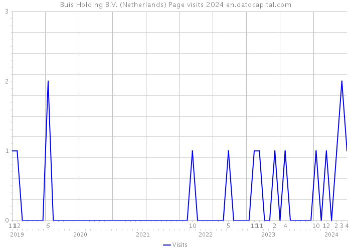 Buis Holding B.V. (Netherlands) Page visits 2024 