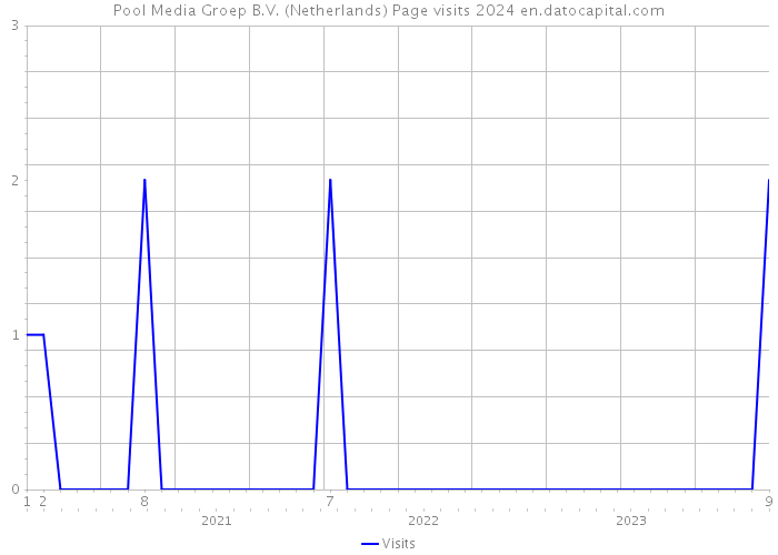 Pool Media Groep B.V. (Netherlands) Page visits 2024 