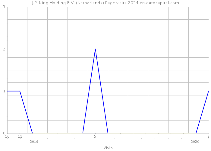 J.P. King Holding B.V. (Netherlands) Page visits 2024 