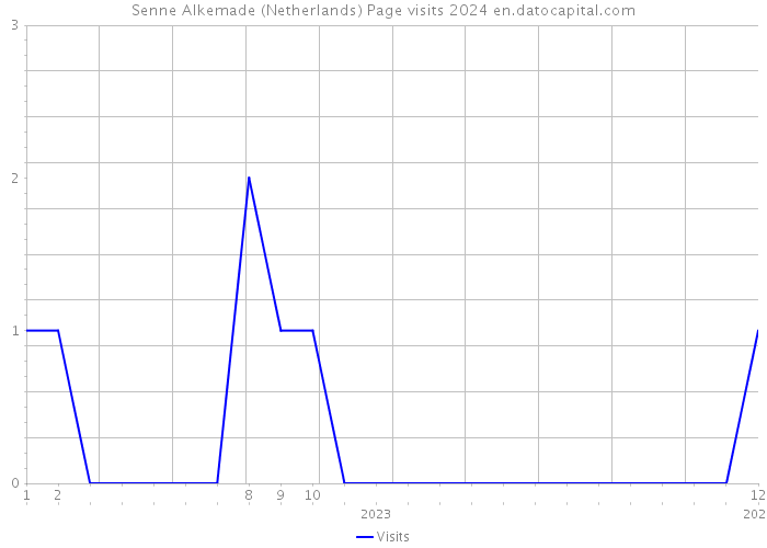 Senne Alkemade (Netherlands) Page visits 2024 