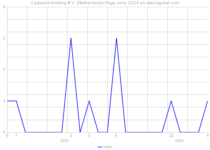 Cadsand Holding B.V. (Netherlands) Page visits 2024 