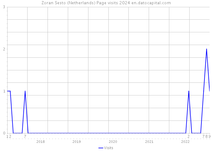 Zoran Sesto (Netherlands) Page visits 2024 