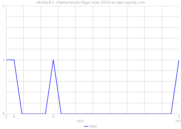 Abilita B.V. (Netherlands) Page visits 2024 