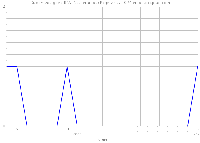 Dupon Vastgoed B.V. (Netherlands) Page visits 2024 