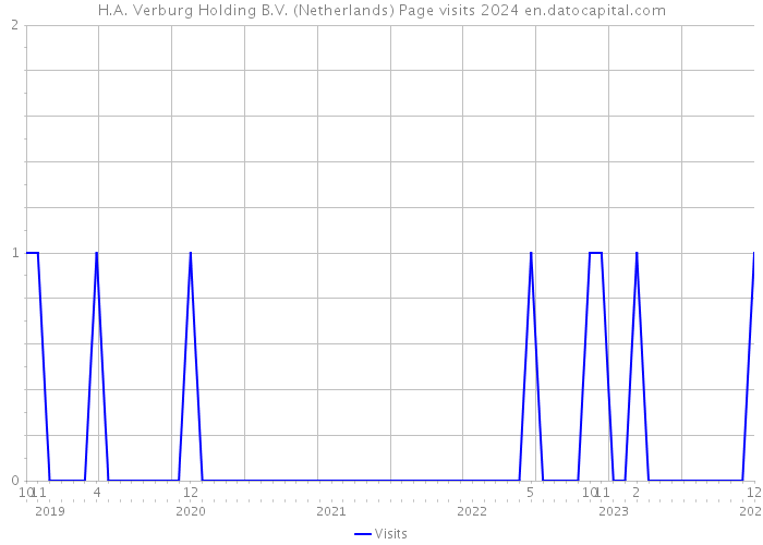 H.A. Verburg Holding B.V. (Netherlands) Page visits 2024 