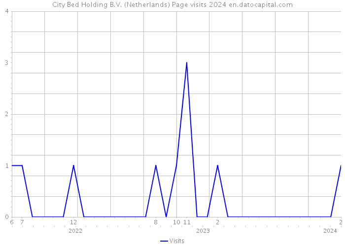 City Bed Holding B.V. (Netherlands) Page visits 2024 
