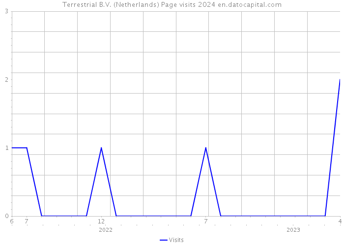 Terrestrial B.V. (Netherlands) Page visits 2024 